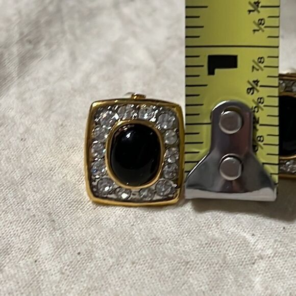 Rhinestone Clip on Earrings - Sparkling & Beautiful - Picture 10 of 11